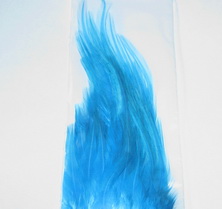 rooster saddle  Silver Doctor Blue